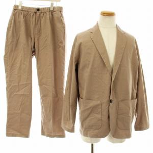 SOLOTEX Linen ジャストイージーセットアップ テーラードジャケット パンツ ジップフライ 麻