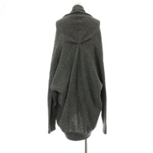 GRACE CONTINENTAL ニット ジップアップ カーディガン 長袖 ロング 36 グレー 1430 2209-0 /OR