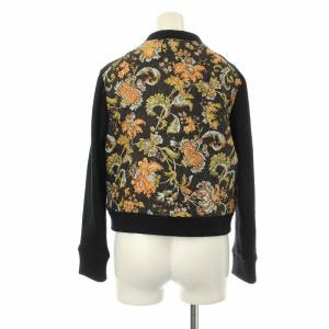 GRACE CONTINENTAL ブルゾン ジャケット ジップアップ ノーカラー ウール 花柄 36 マルチカラー 14301052-0