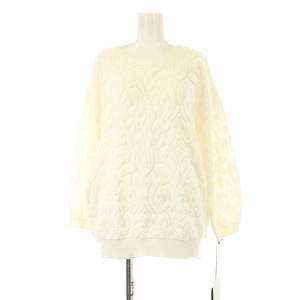 パイルJQニット セーター 長袖 36 白 ホワイト 3414 3234-0 /OR