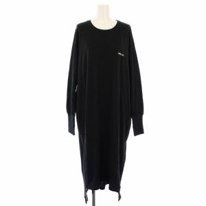 Freak’s store 別注 ワンピース ロング ロゴ ジップ 長袖 F 黒 316-083-0007-0-1690