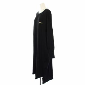 AMERICANA Freak’s store 別注 ワンピース ロング ロゴ ジップ 長袖 F 黒 316-083-0007-0-1690