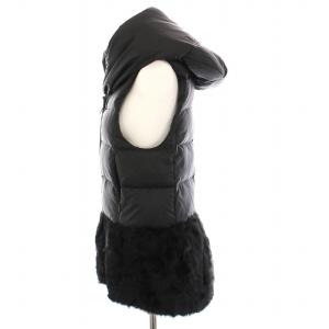 Diagram GRACE CONTINENTAL ダウンベスト ラムファー ジップアップ 36 黒 3335 7064-0 /YM