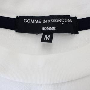 COMME des GARCONS HOMME AD2023 Tシャツ HM-T013 ボーダー ポケット 半袖 M ホワイト 黒 /G