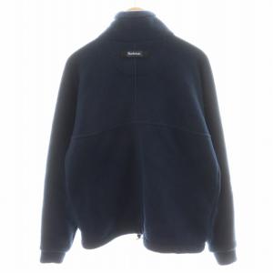 Barbour フリース プルオーバー Fleece Pullover ジャケット ハーフジップ ロゴ S 紺 ネイビー