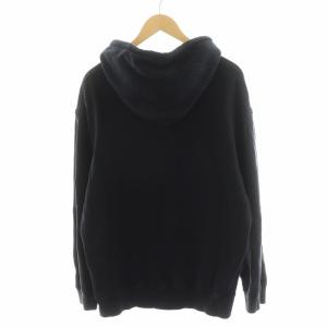 Yohji Yamamoto POUR HOMME パーカー プルオーバー ロゴ コットン 3 黒 ブラック HG-T44-088 /AN43