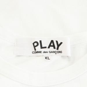 PLAY Comme des Garçons AD2022 Tシャツ カットソー 半袖 プリント ロゴ XL 白 ホワイト AZ-T068 /AN40