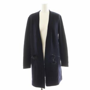 カーディガン ウール カシミヤ混 34 紺 ネイビー 6742310 /AN34