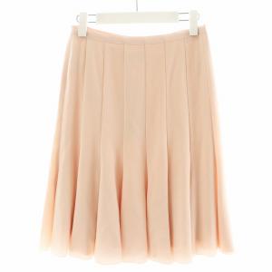プリーツスカート ひざ丈 38 ピンク 180/J010 /AN40