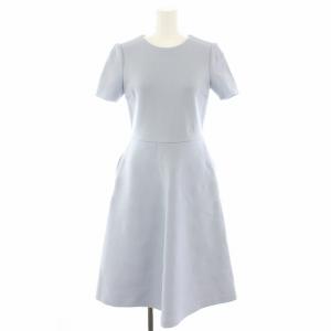 22SS R刺繍ニットワンピース 34 ライトブルー 6212380