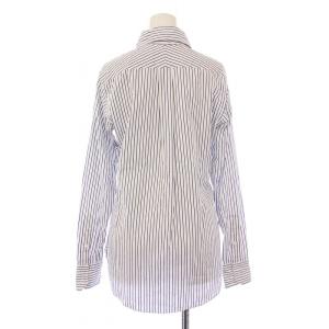 MADISONBLUE LS SH P.STRIPE ロングスリーブストライプシャツ ブラウス ボタンダウン 長袖 レギュラーカラー
