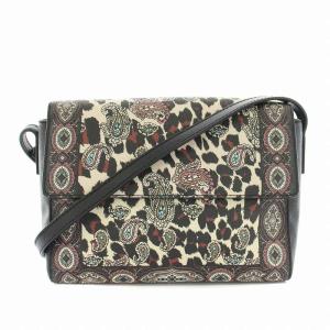 ショルダーバッグ PVCレザー ペイズリー柄 レオパード柄 1H719