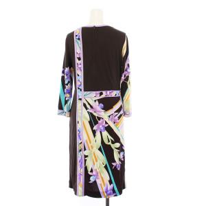 LEONARD fashion ワンピース 36 ブラウン 0120273