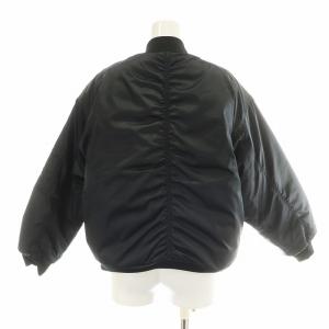 adidas Originals LONG BOMBER ブルゾン ジャンパー 中綿 ロゴ アウター XS 黒 ブラック FL0048 /AN33