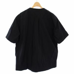 sacai プルオーバーシャツ 半袖 1 黒 21-02503M /TK