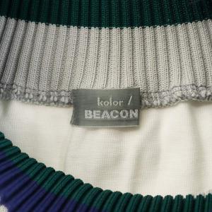 kolor ビーコン BEACON Tシャツ カットソー 半袖 ハイネック 1 白 ホワイト 22SBM-T02232