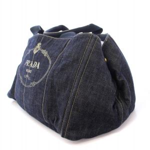 PRADA カナパL トートバッグ インディゴ BN1872