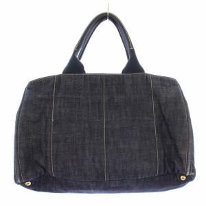 PRADA カナパL トートバッグ インディゴ BN1872