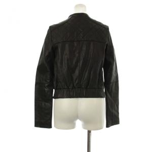 LE CIEL BLEU レザージャケット ライダースジャケット 羊革 38 黒 ブラック 13S64005 /OR