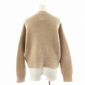 SEVEN TEN by MIHO KAWAHITO 20AW フラワー刺繍ニットカーディガン M ピンクベージュ 4A207