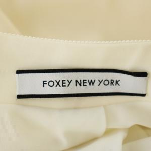 FOXEY NEW YORK バロンスカート 38326 フレアスカート ひざ丈 42 オフホワイト 白 /G