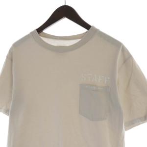 TOUJOURS Tシャツ カットソー プリント 半袖 F ベージュ /RO