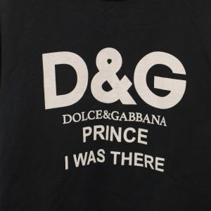 DOLCE&GABBANA スウェット トレーナー クルーネック 長袖 ロゴプリント 44 黒 ブラック G9IP8T /YT