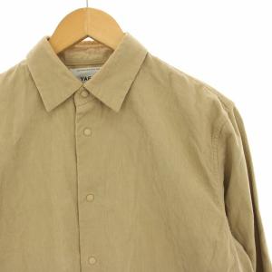 YAECA カジュアルシャツ コーデュロイ スナップボタン 長袖 M ベージュ 69154 /HN