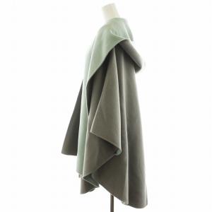 ADORE 20AW 2TONEリバーフードコート 38 グレー ライトブルー