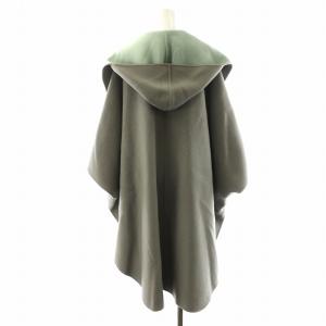 ADORE 20AW 2TONEリバーフードコート 38 グレー ライトブルー