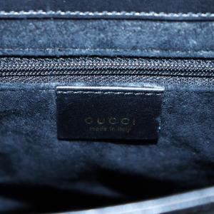 GUCCI バンブー ハンドバッグ ショルダーバッグ 2way レザー 黒 ブラック /AN19 OH