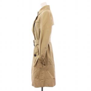 BURBERRY BLUE LABEL トレンチコート アウター ロング ダブル チェックライナー 36 ベージュ E1A17-130-42 /KH