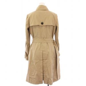 BURBERRY BLUE LABEL トレンチコート アウター ロング ダブル チェックライナー 36 ベージュ E1A17-130-42 /KH
