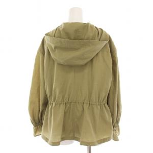 GRACE CONTINENTAL 22SS ライトフーデッドブルゾン ジップアップパーカー 36 カーキ 0122201034 /YM