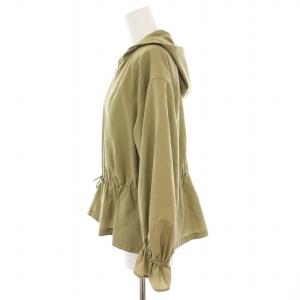 GRACE CONTINENTAL 22SS ライトフーデッドブルゾン ジップアップパーカー 36 カーキ 0122201034 /YM