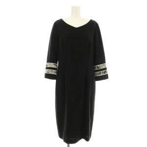 FASHION ワンピース ペイズリー柄 40 ブラック 0390350