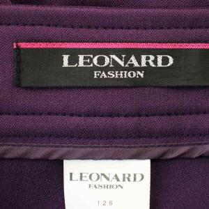 LEONARD スリムパンツ 0323381 スラックス パンツ 42 紫 パープル /G