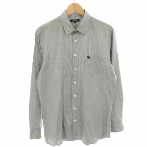 カジュアルシャツ ストライプ 長袖 L グレー A1M44-842-07 /HN