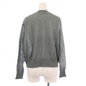 MARGARET HOWELL 23SS FINE LINEN ファインリネンカーディガン サマーニット 長袖 クルーネック 薄手 2