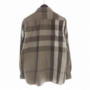 BURBERRY LONDON カジュアルシャツ チェック 長袖 L グレージュ A1M55-210-43 /EE