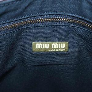 miumiu ハンドバッグ ワンハンドル レザー ブラウン