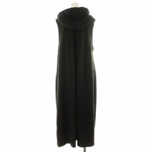 Y's ヨウジヤマモト 22AW ワンピース ロング丈 ノースリーブ フード ウール 2 カーキ YE-T07-162