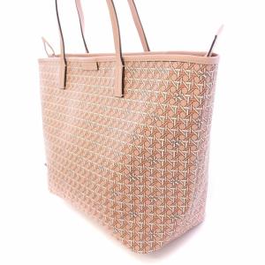 TORY BURCH Ever Ready トートバッグ ハンドバッグ キャンバス 総柄 ポーチ付き ピンク /BB