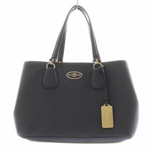 ハンドバッグ ロゴ レザー 紺 ネイビー F34563 /AN6