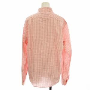 ETRO ギンガムチェック シャツ ブラウス 12-15552-1602 長袖 ボタンダウン 46 ピンク /G