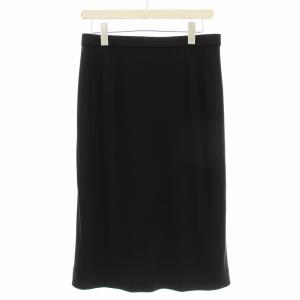 スカート 0122557 台形スカート ひざ丈 80 黒 ブラック /G