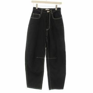 23SS ウールカーブパンツ スラックス 36 黒 ブラック 32-109-07-090310 /OR