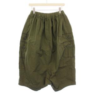 COMME des GARCONS ワンダーランド期 サルエルパンツ ワイド イージー ウエストゴム XS カーキ /BB