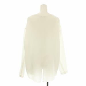 GALLARDAGALANTE 24SS バックスリットブラウスT カットソー 長袖 クルーネック F 白 ホワイト GGZ1041204A0016