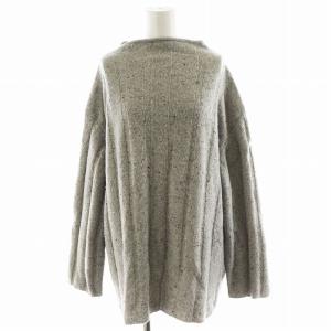 20AW les Tendre donegal ニット セーター 長袖 ハイネック カシミヤ グレー 22080922719040